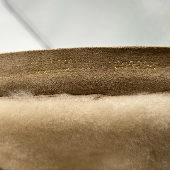 UGG Australia Sz 8 Women's Abree II Tall Boots Beige Sheepskin Suede - Picture 9 of 10